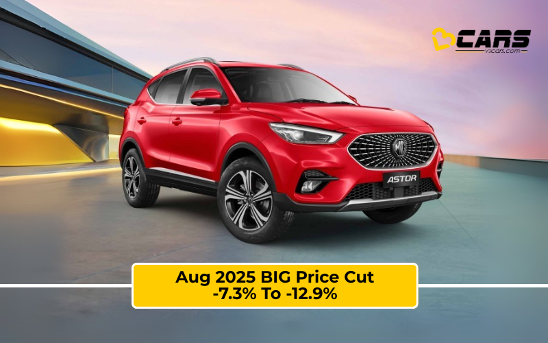 MG Astor Gets A Massive Rs. 2.03 Lakh Price Cut In August 2025